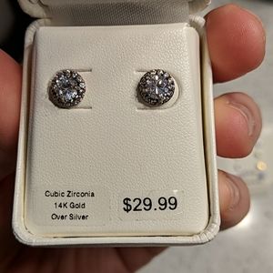 Cubic Zirconia Studs